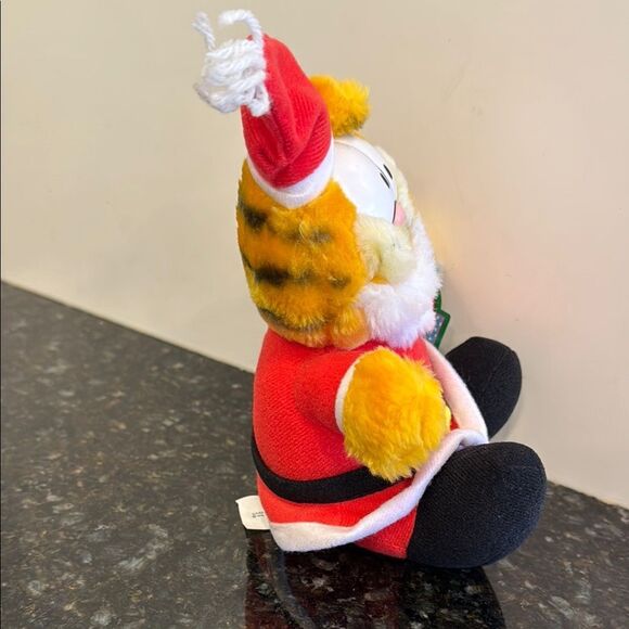 RARE Vintage Garfield Santa 1983 McDonalds Christmas Plush Stuffy 8”With Tags - Picture 6 of 9